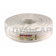 Кабель ККСВ-В+2х0,5 мм (бухта 100 м) белый Rexant