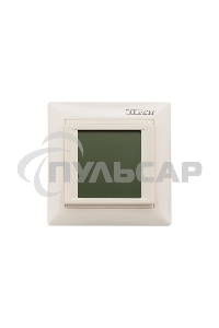 Терморегулятор сенсорный программируемый Rexant RX-421H, бежевый, совместим с Legrand серии Valena