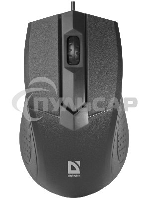 Мышь проводная Defender Optimum MB-270 черный, 1000 dpi, USB, кнопки - 3