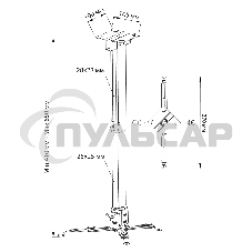 Кронштейн для проектора Cactus CS-VM-PRE01-WT белый макс.20кг настенный и потолочный поворот и наклон