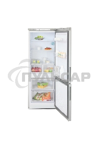 Холодильник Бирюса Б-M6034 металлик двухкамерный 210/85л морозилка снизу