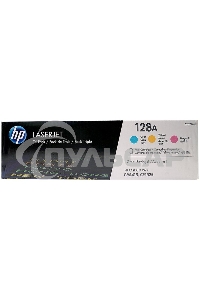 Картридж лазерный комплект HP CF371AM голубой/пурпурный/желтый для LaserJet PRO CP1525N/CP1525NW (3 х 1300)