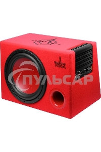 Сабвуфер автомобильный Ural АС-У12А КРАСНЫЙ 300Вт активный (30см/12