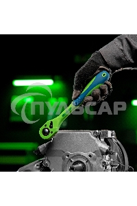 Ключ трещотка СИБРТЕХ двухкомпонентная рукоятка 1/2