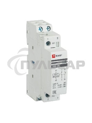 Контактор модульный КМ 25А NО+NC (1 мод.) EKF km-1-25-11
