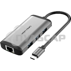 Мультифункциональный хаб Vention USB Type C 6 в 1 (CNCHB)