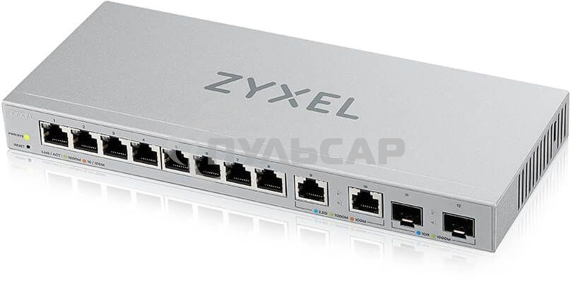 Коммутатор Zyxel XGS1210-12-ZZ0102F 8x1Gbит/с 2x2.5Gbит/с 2SFP+ управляемый