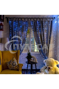 Гирлянда Neon-night Светодиодный дождь из росы 6х3 м, белый, USB + пульт управления