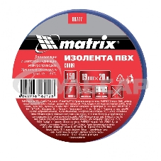 Изолента ПВХ Matrix, 19 мм х 20 м, синяя, 150 мкм