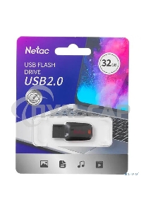 Флешка USB Netac U197 32 Gb <NT03U197N-032G-20BK>, USB 2.0