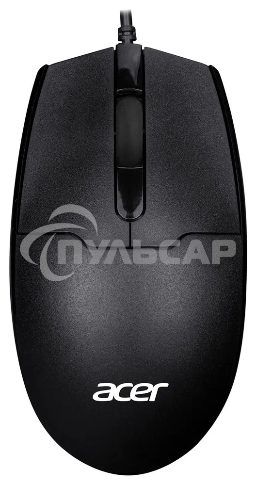Мышь проводная Acer OMW126 черный, 1200 dpi, USB, кнопки - 3