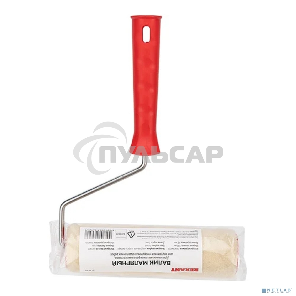 Валик Rexant велюр, ворс 5 мм, ширина ролика 180 мм, Ø 42 мм, бюгель 6 мм