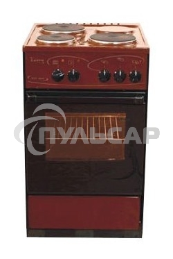 Плита электрическая Лысьва ЭП 301 коричневый, конфорок 3 электрических, духовка 57 л, 50 см x 84 см x 60 см