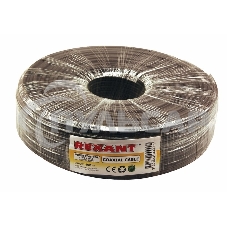 Кабель ККСВ-П+2х0,5 мм (бухта 100 м) черный Rexant