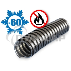 Металлорукав в ПВХ изоляции МРПИ НГ 20 d20мм без протяжки морозостойкий черный УХЛ1 (уп.50м) ЗЭТА zeta42313