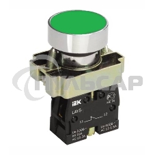 Кнопка LAY5-BA31 без подсветки зел. 1з ИЭК BBT60-BA-K06