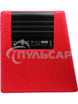 Сабвуфер автомобильный Ural АС-У12А КРАСНЫЙ 300Вт активный (30см/12