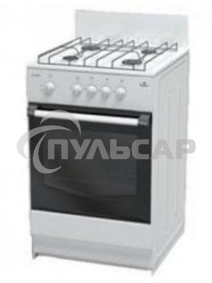 Плита газовая Darina S4 GM 441 101 белый, конфорок 4 шт, духовка 50 л, 50 см x 85 см x 51 см