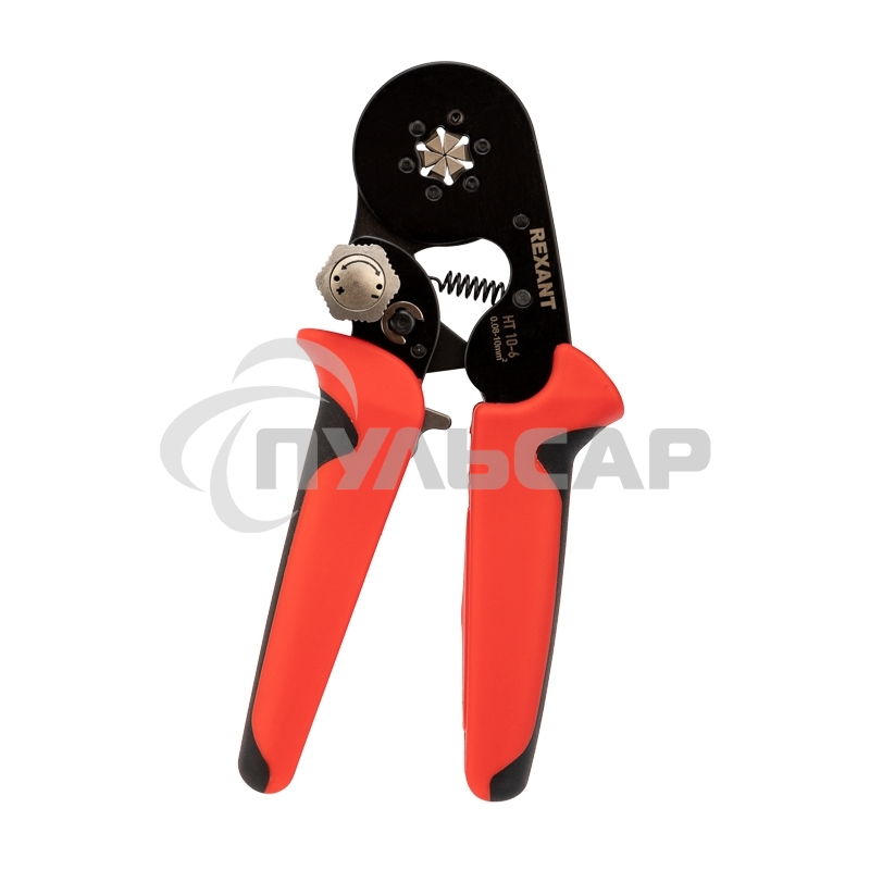 Кримпер HT 10-6 для обжима штыревых наконечников 0.08-10.0 мм  с регулятором прижимного усилия 12-3210-1 Rexant