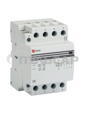 Контактор модульный КМ 32А 4NО (3 мод.) EKF km-3-32-40