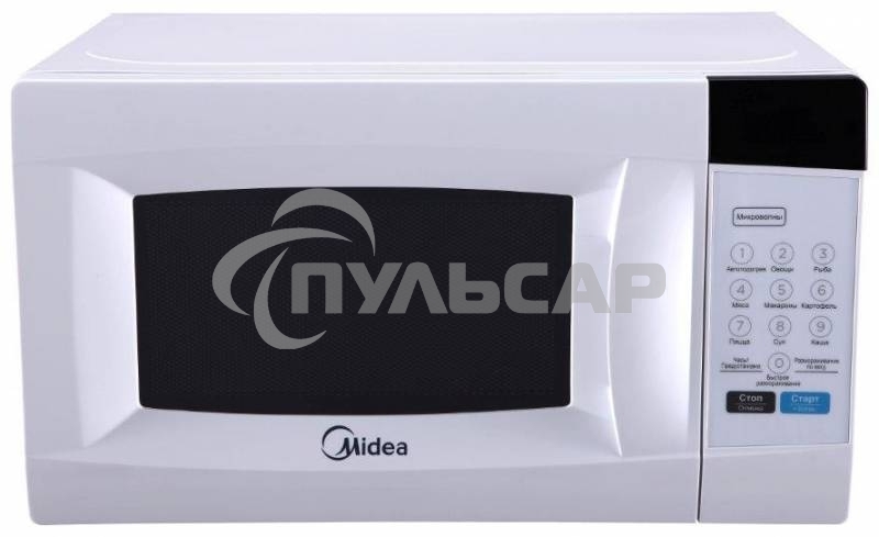 Микроволновая печь Midea EM720CKE белый, 20 л, 700 Вт, переключатели - сенсор