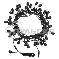 Шина в виде ленты Neon-night Belt-Light 2 жилы, шаг 40 см подвесные патроны E27 влагостойкая IP65