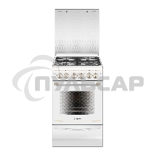 Плита газовая Gefest ПГ 5100-02 0181 белый, конфорок 4 шт, духовка 52 л, 50 см x 85 см x 58.5 см