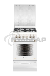 Плита газовая Gefest ПГ 5100-02 0181 белый, конфорок 4 шт, духовка 52 л, 50 см x 85 см x 58.5 см