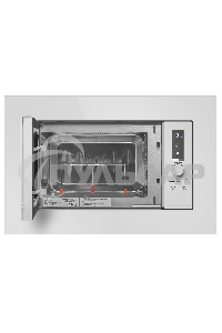 Микроволновая печь встраиваемая Maunfeld JBMO820GW01 белый, 20 л, 1080 Вт, переключатели - сенсор/поворотный механизм