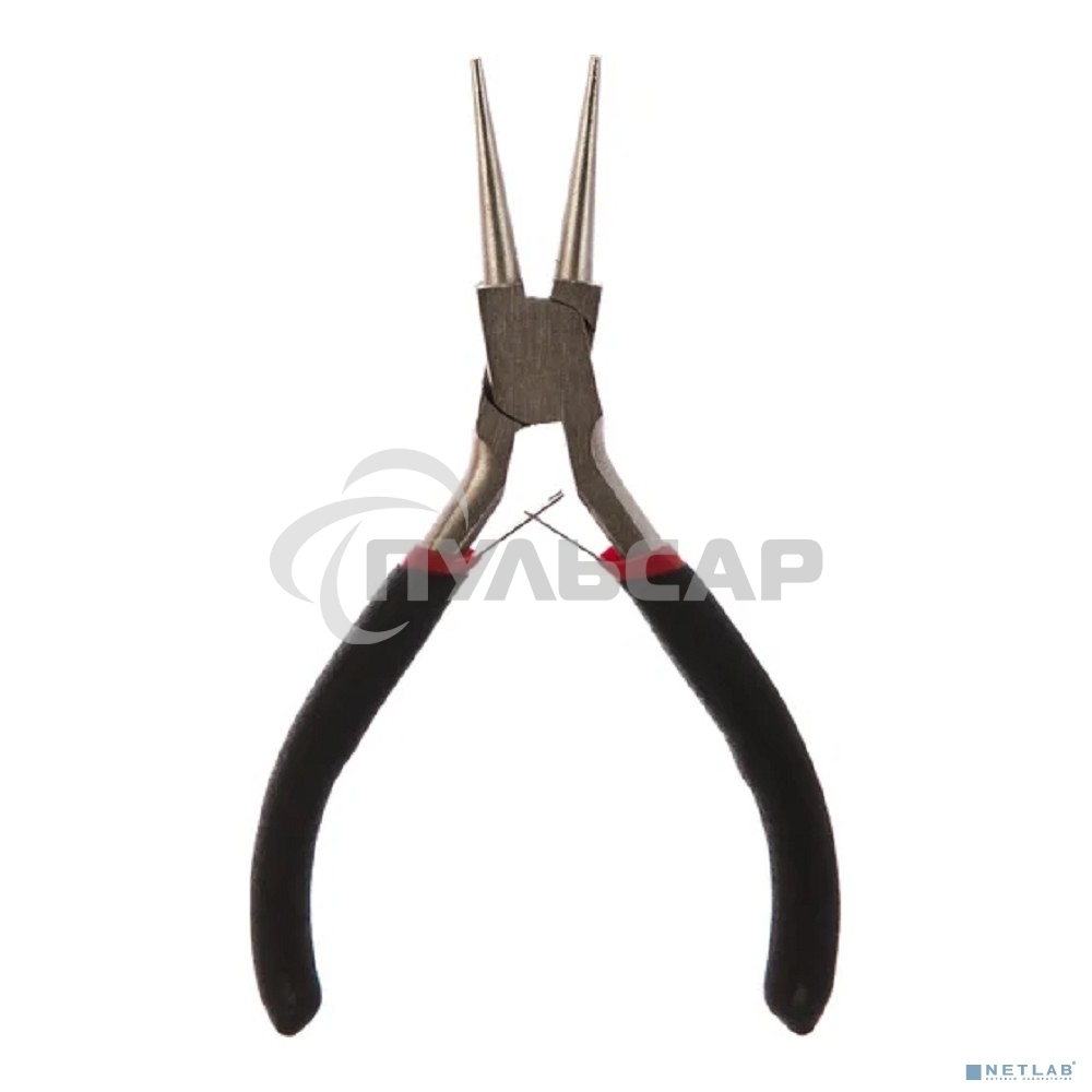 Круглогубцы Rexant Мини 120 мм никелированные, авторазжим, обливные рукоятки