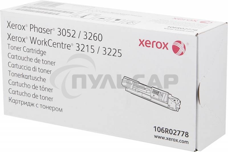 Картридж лазерный Xerox 106R02778 черный для Xerox Ph 3052/3260/WC 3215/3225 3000 стр.(Channels)