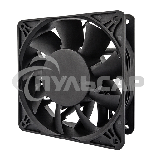 Вентилятор для корпуса Alseye 12038BLH-N12 черный, 120 мм, 4600 об/мин, 64.6 дБ, 4 pin