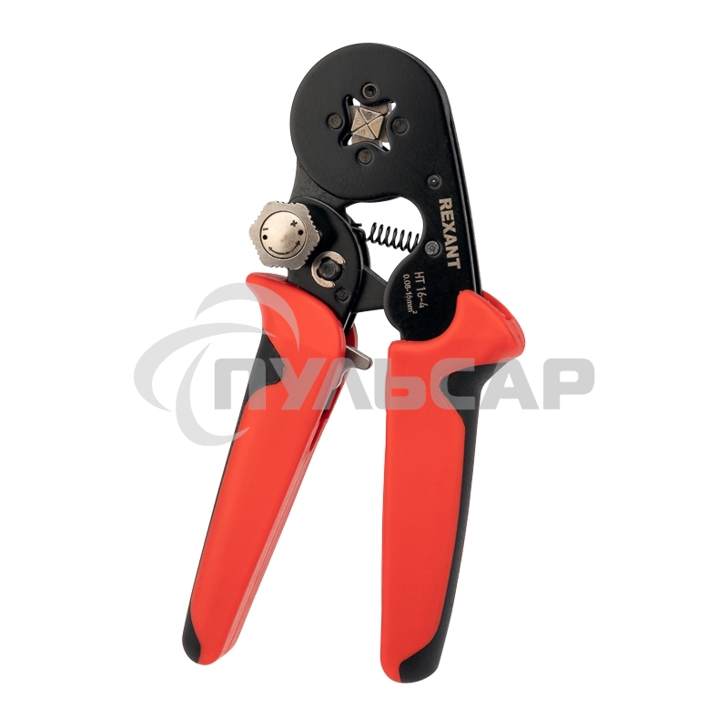 Кримпер Rexant HT 16-4 для обжима штыревых наконечников 0.08-16.0 мм² с регулятором прижимного усилия