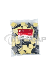 Площадка EKF plc-20x20-b самоклеящаяся (20х20мм.) черная (100шт.) EKF