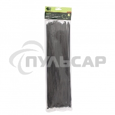 Хомуты, 370 х 3,6 мм, пластиковые, черные, 100 шт. Сибртех