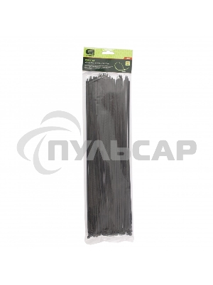 Хомуты, 370 х 3,6 мм, пластиковые, черные, 100 шт. Сибртех