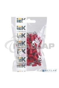 Наконечник НКИ 1.25-4 (кольцо 0.5-1.5) (уп.100шт) ИЭК UNL20-D15-4-4