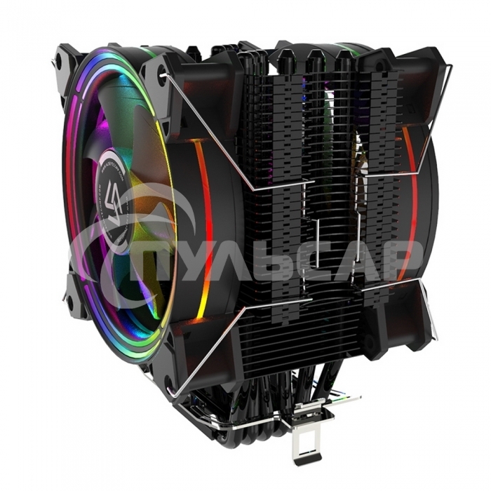 Кулер для процессора Alseye H120D черный, 120 мм, алюминий/медь, 2000 об/мин, 35.5 дБ, 4 pin, 200 Вт, 154 мм