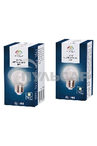 Лампа шар Neon-night e27 6 LED Ø45мм - теплый белый, прозрачная колба, эффект лампы накаливания