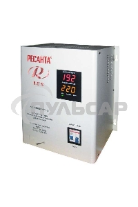 Стабилизатор напряжения Ресанта АСН-8 000 Н/1-Ц 63/6/17 Стабилизатор Lux 220В±8%, Габ. 305х190х360, Вес 15кг