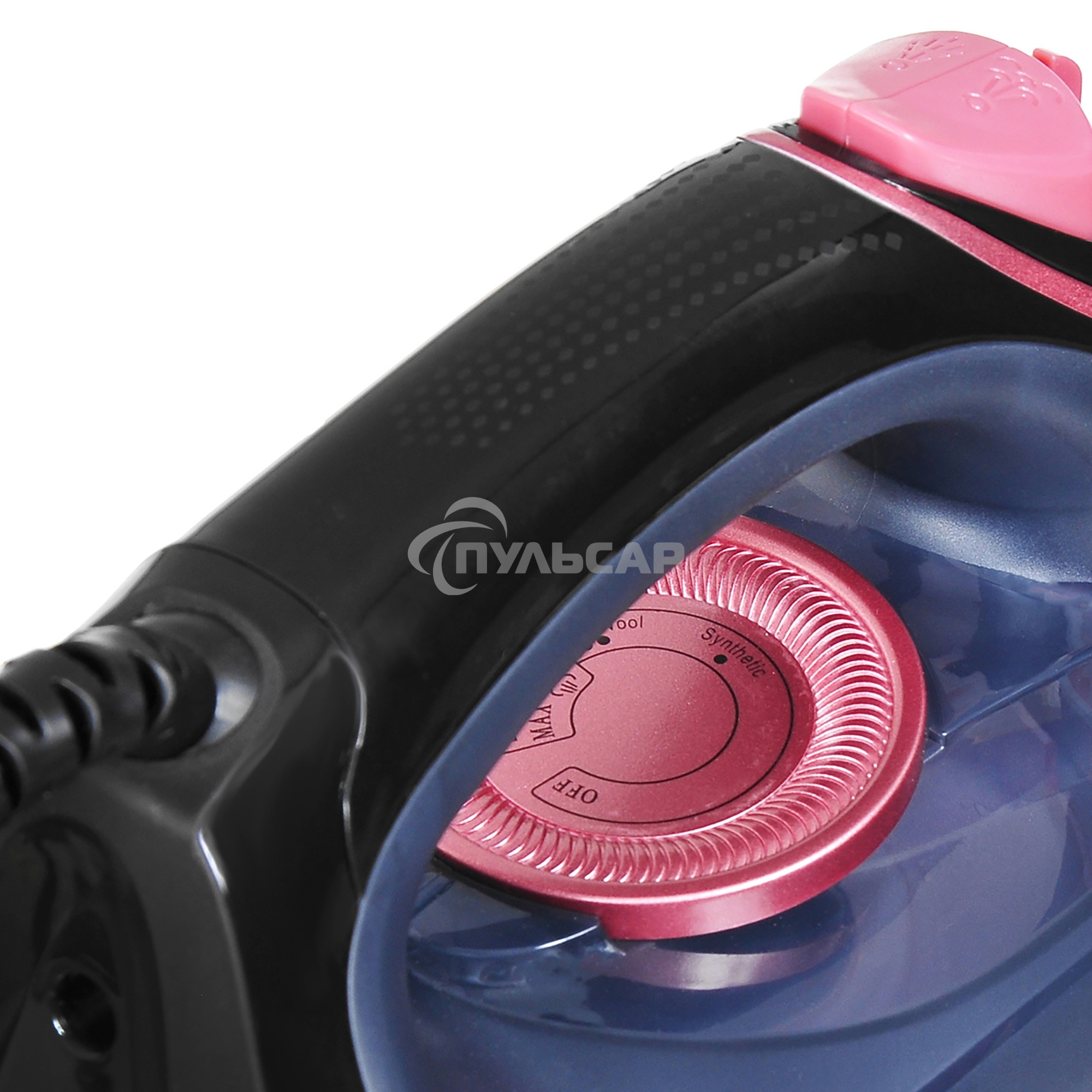 Утюг Hyundai H-SI01623 2400Вт черный/розовый