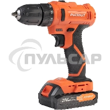 Дрель-шуруповерт Patriot BR 189UES, Аккумуляторная, 21В, 2 АКБ, Кейс