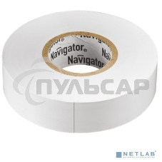 Изолента ПВХ Navigator 15мм (рул.20м) бел. NIT-B15-20/WH