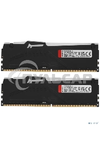 Оперативная память Kingston Fury Beast, DDR5, 16Gb (2x8Gb), 5200MHz, CL40, DIMM, с радиаторами, RGB, черный