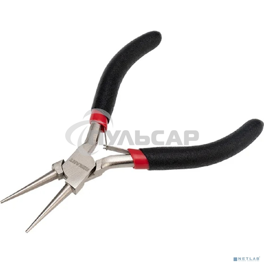 Круглогубцы Rexant Мини 120 мм никелированные, авторазжим, обливные рукоятки