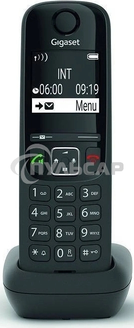 Дополнительная трубка Dect Gigaset AS690HX черный для AS690