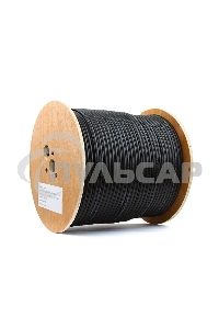 Кабель SkyNet Premium FTP outdoor 4x2x0,51 на тросу, медный, FLUKE TEST, кат.5e, однож., 305 м, на катушке, черный