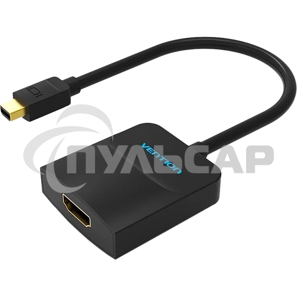 Адаптер-переходник Vention mini DisplayPort 20M > HDMI F черный (HBCBB)