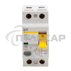 Выключатель дифференциального тока (УЗО) 2п 25А 30мА тип AC ВД1-63 ИЭК MDV10-2-025-030