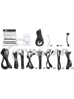 Блок питания Thermaltake ATX 1650W Toughpower GF3 80+ gold (24+4+4pin) APFC 140мм fan color LED 12xSATA Cab Manag RTL